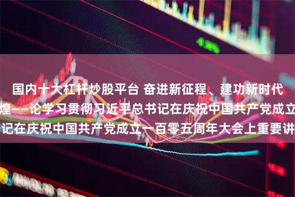 国内十大杠杆炒股平台 奋进新征程、建功新时代，奋力创造新的历史辉煌——论学习贯彻习近平总书记在庆祝中国共产党成立一百零五周年大会上重要讲话